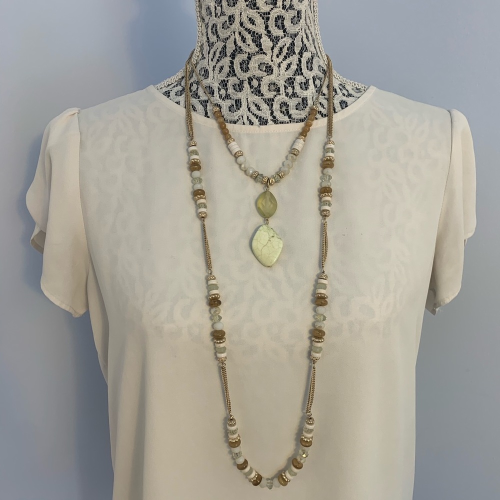 Chicos boho two layered necklace